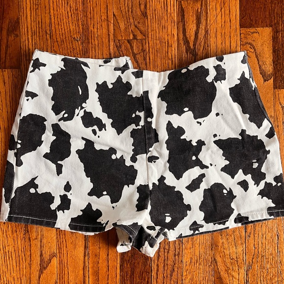 Cow Print Shorts - Picture 2 of 2